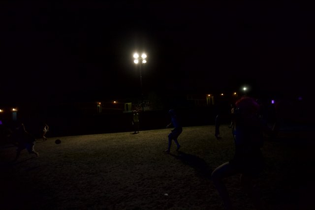Nighttime Soccer Fun