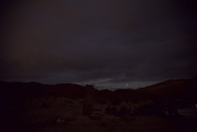 Starry Night over Desert Plateau