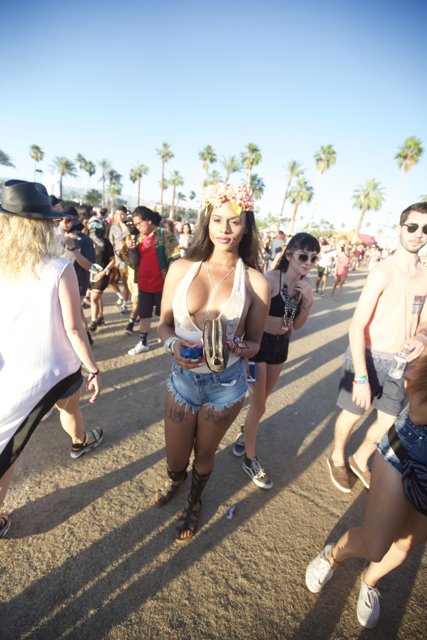 Bikini Babe Takes Coachella by Storm