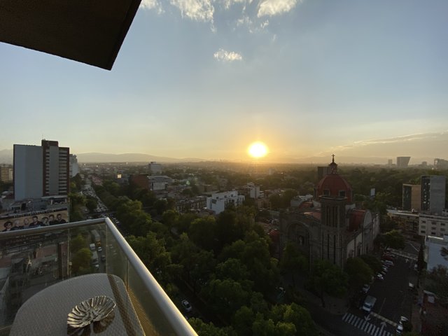 City Sunset in Cuauhtémoc