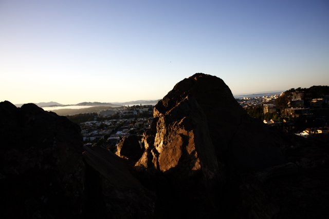 Panoramic Cityscape from the Rocky Heights