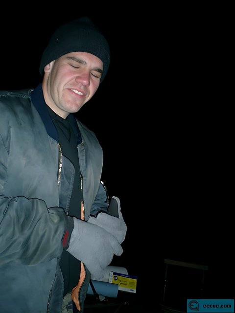 Jacket and Gloves in the Night