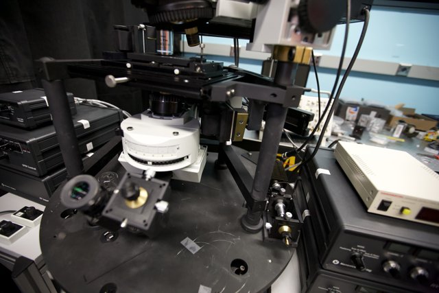 The High-Tech Laboratory Microscope