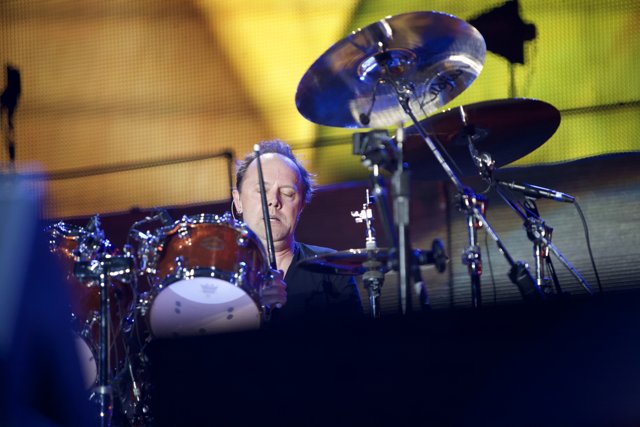 Lars Ulrich Rocks the Drums at Big Four Festival