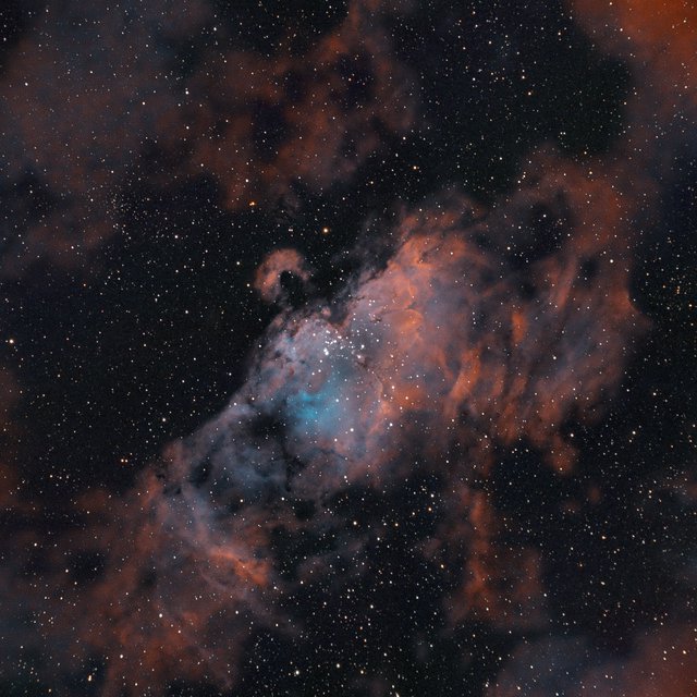 M16 Eagle Nebula in SHO Narrowband Palette