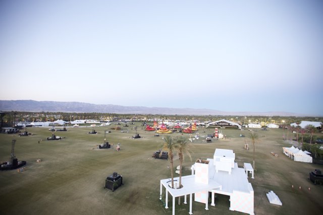 Aerial View of Coachella Weekend 2 Setup