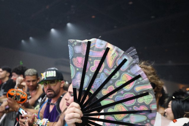 Colorful Rave Fan Raised High at Wobbleland 2026