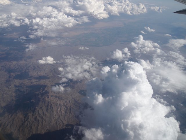 Clouds and Mountains from Above