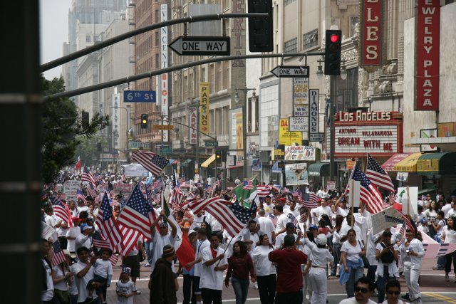 Patriotic Parade through the City