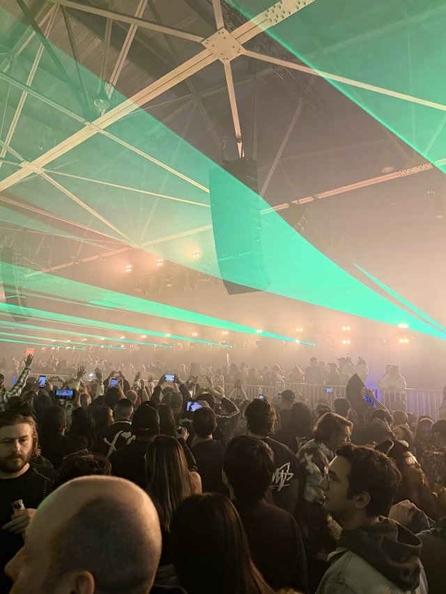 Electronic Music Concert with Dramatic Laser Light Show