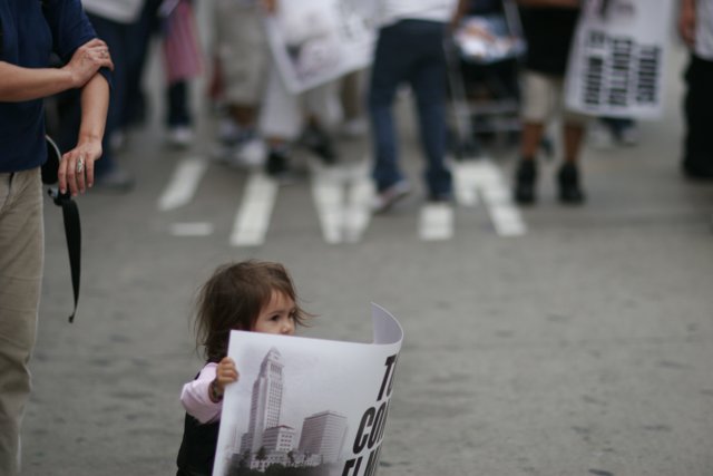 Little Girl Takes a Stand