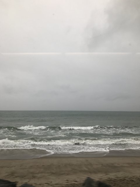 Pacific Ocean views from a train ride