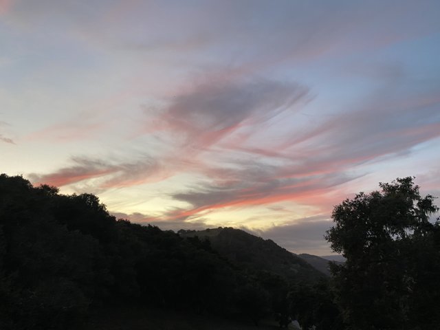 A Glorious Sunset over the Carmel Valley