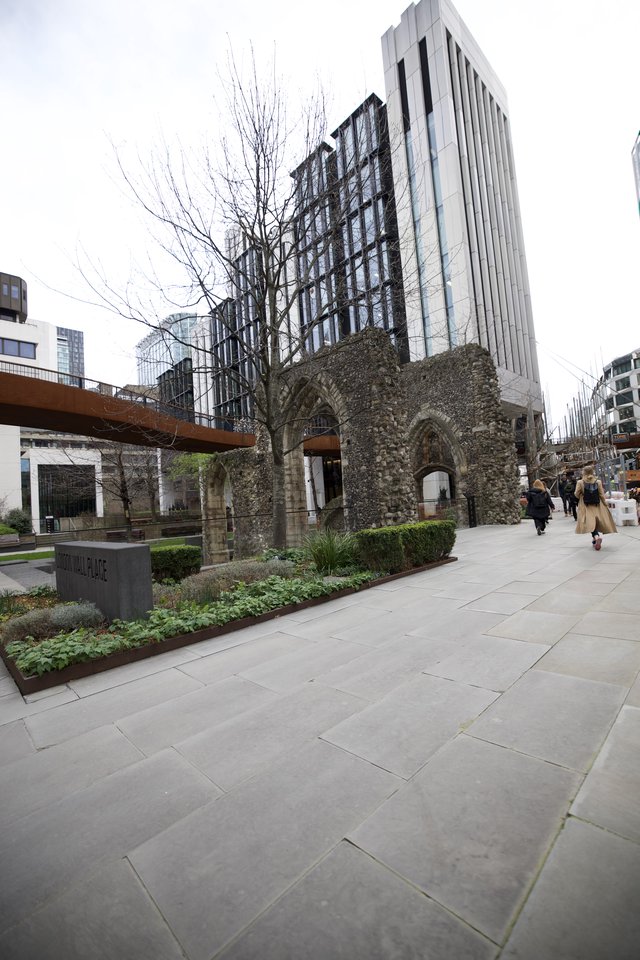 Ancient Winchester Palace Ruins in Modern London