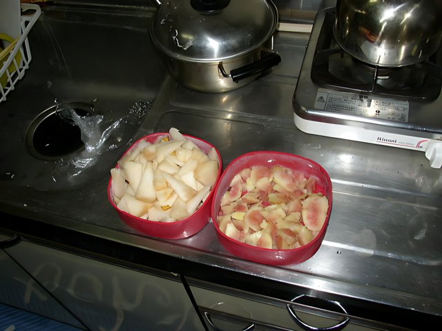 Fruit Containers on Kitchen Counter