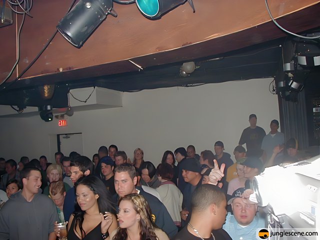 Nightclub Fun with DJ and Crowded Room