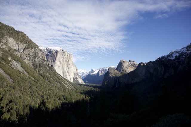 Yosemite Valley Winter Vista from Tunnel View