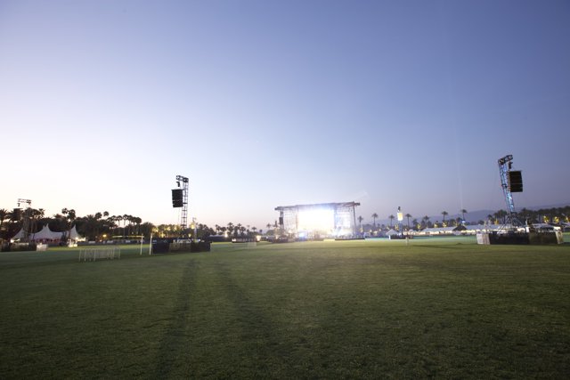 Coachella 2011 Stage on Grassy Field