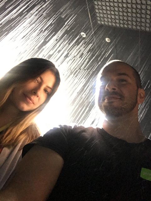 Rainy Day Selfie at LACMA
