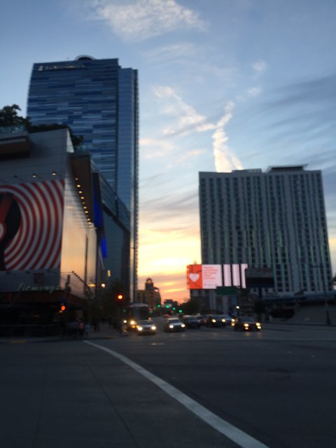 Sunset Billboard in the Heart of the Metropolis