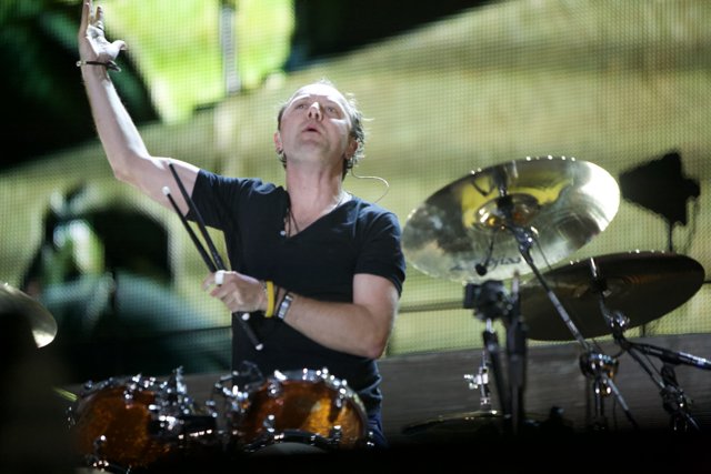 Lars Ulrich's electrifying drum performance at the Big Four Festival
