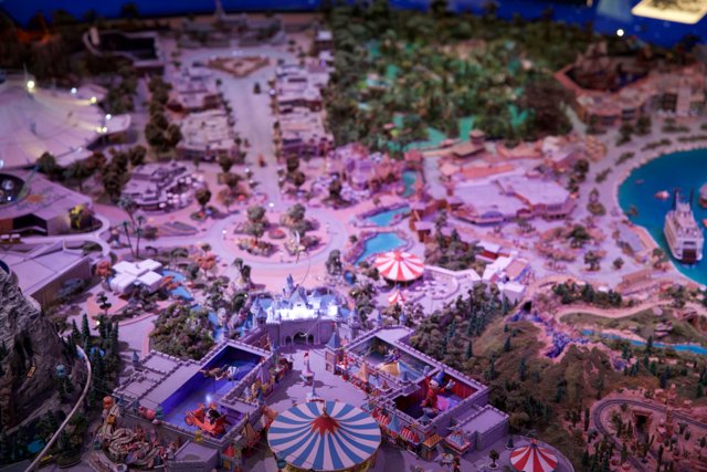 Dreamy Model of the Futuristic Amusement Park