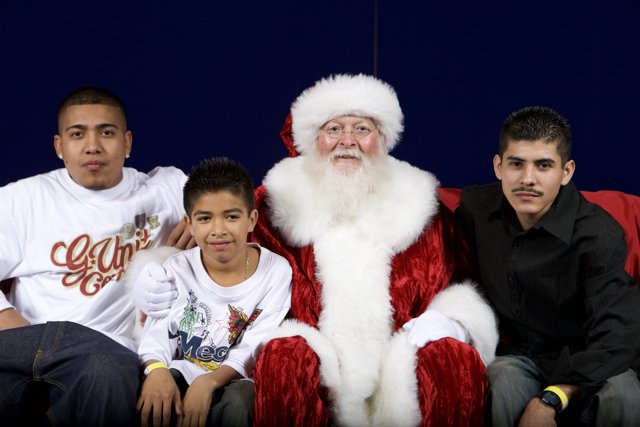 Santa Claus and Three Merry Men