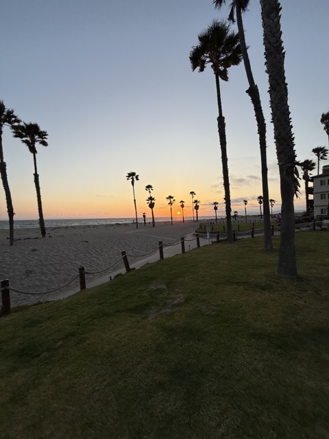 Tranquil Sunset by the Shore