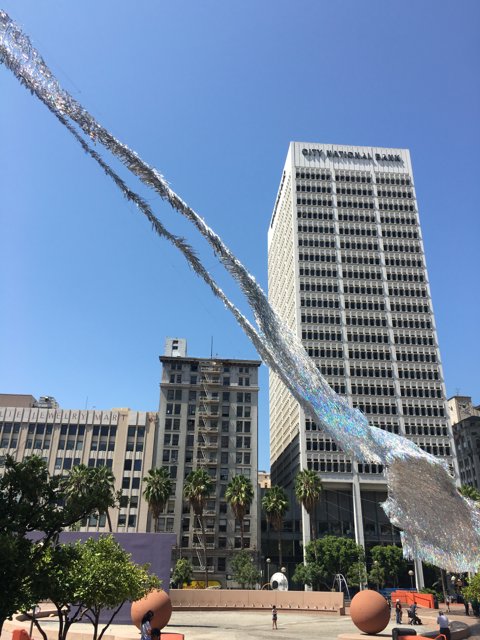 Towering Cityscape Sculpture