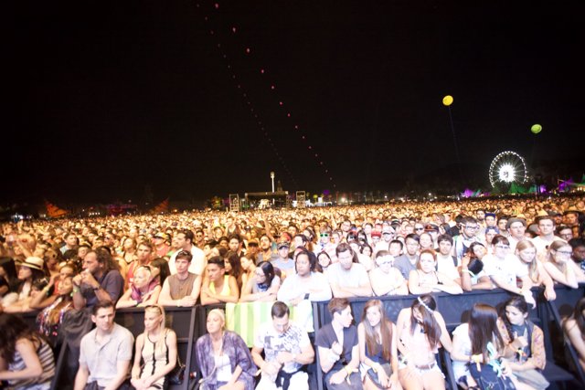 Night-time Crowd at Coachella
