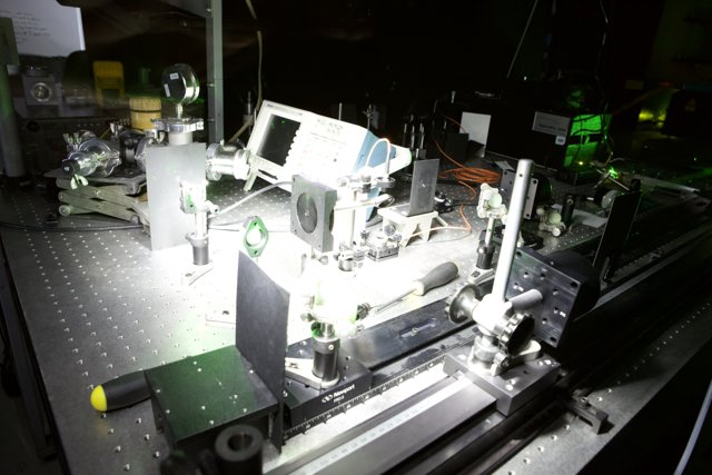 Green-lighted Machine in Caltech Metal Factory