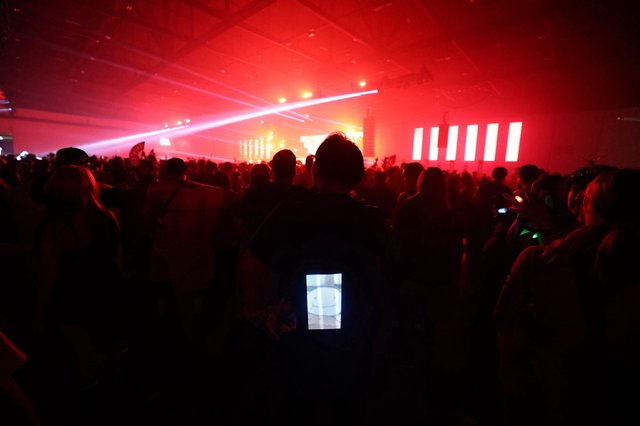 Red Laser Light Show at Wobbleland 2026 Festival