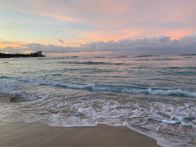 Hawaiian Sunset at Royal-Moana Beach