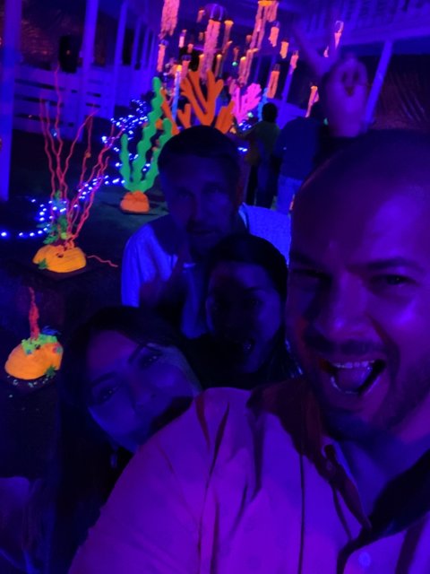 Neon Nightlife Selfie