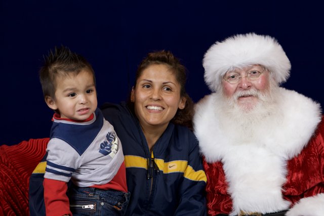 Family Photo with Santa Claus