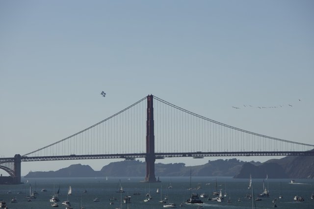 Serene Suspension Bridge over San Francisco Waters