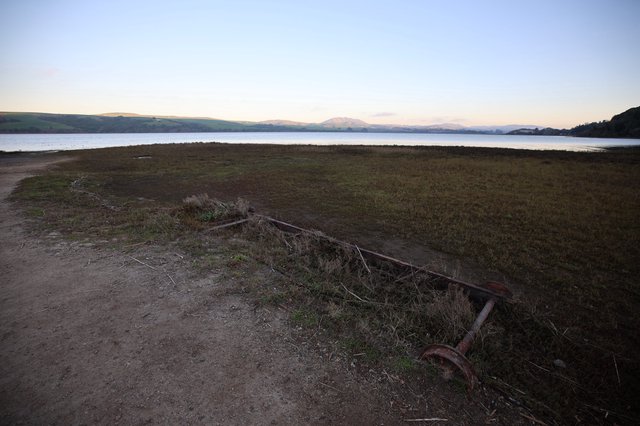 Twilight Calm at Drakes Beach with Rusty Remnants