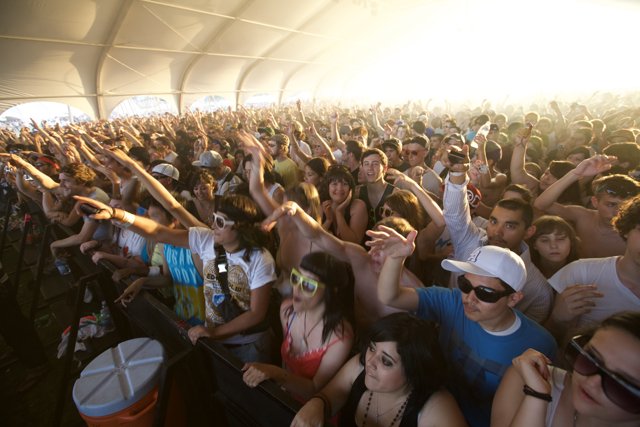 Coachella Crowd Rocks Out at Concert