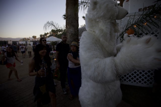 Man in Polar Bear Costume at Coachella