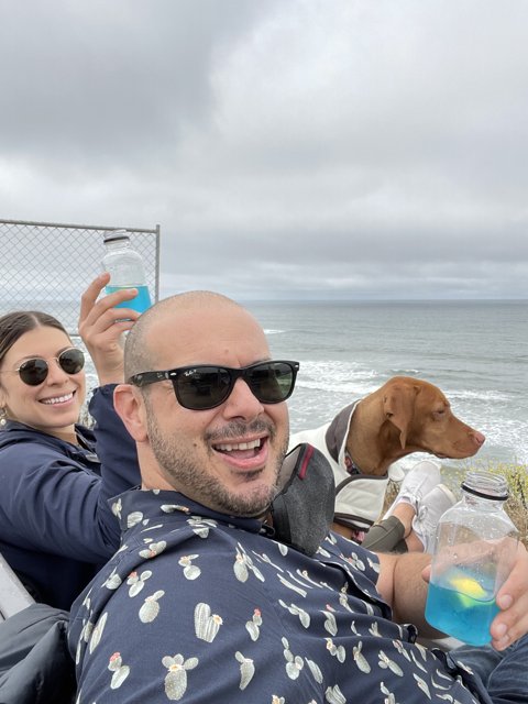 Beach Day with Dave, Lori, and Their Pup