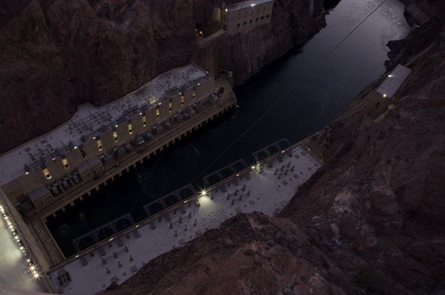 Iconic Hoover Dam Stands Tall Amidst Arizona Landscape