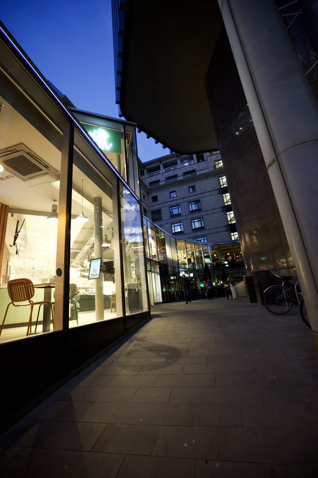 Modern Urban Corridor at Dusk in London