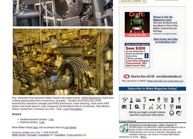 American Institute of Mechanical Engineers website page
