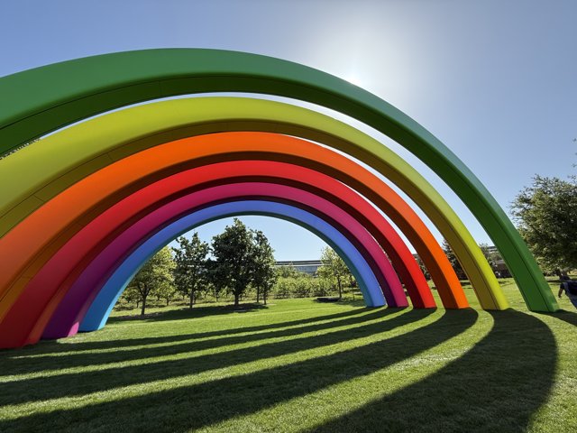 Rainbow Archway at Apple Park