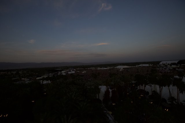 Sunset from the Top of the Hotel