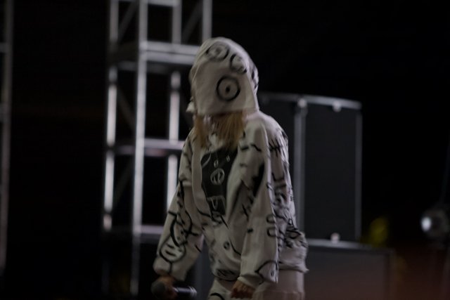 Hoodie on the Coachella Stage