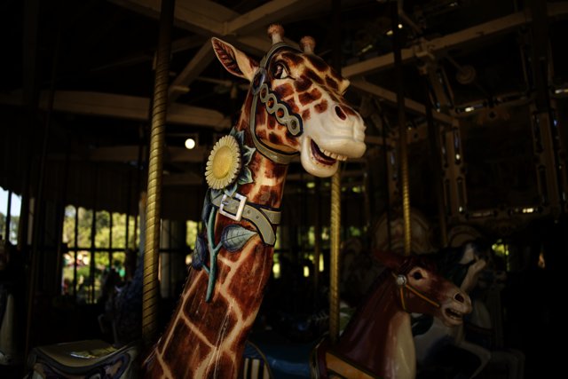 Whirling Wildlife: A Carousel Encounter