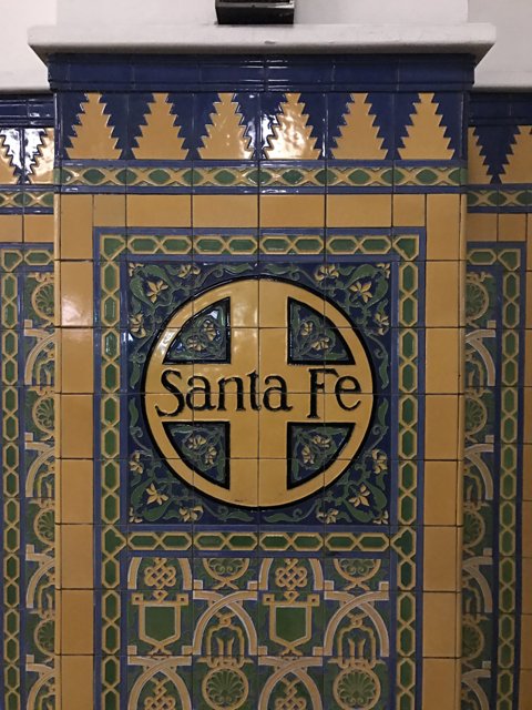 The Santa Fe Sign at the Depot