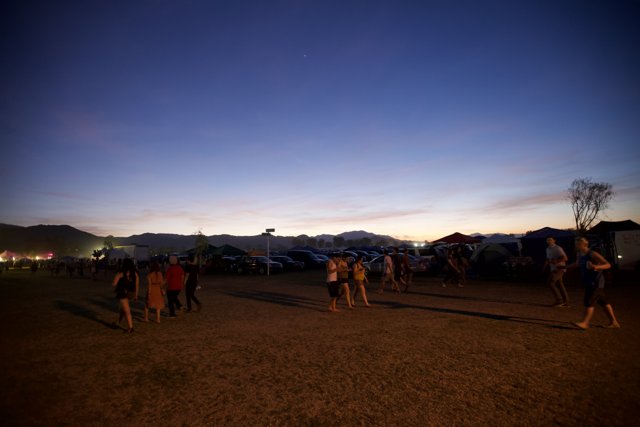 Dusk at Coachella Festival