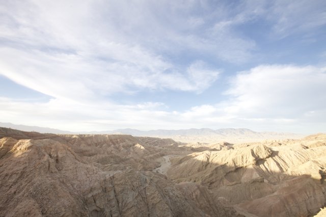 Majestic View of Anza-Borrego Desert from Above